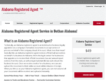Tablet Screenshot of alabamaregisteredagent.com